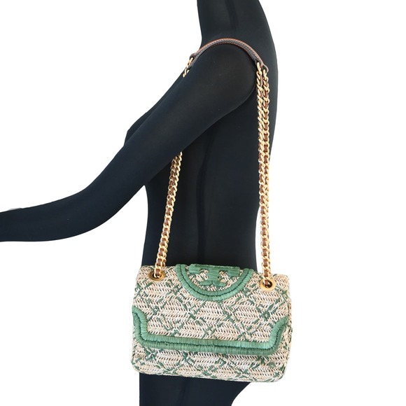 Tory Burch FLAMING Soft Straw Convertible Shoulder Bag - Picture 2 of 7